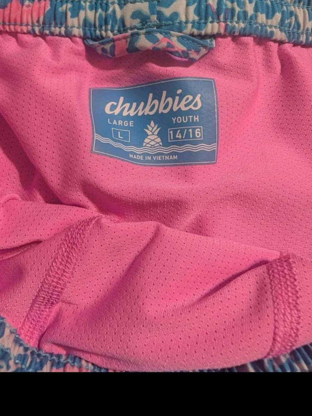 chubbies youth large